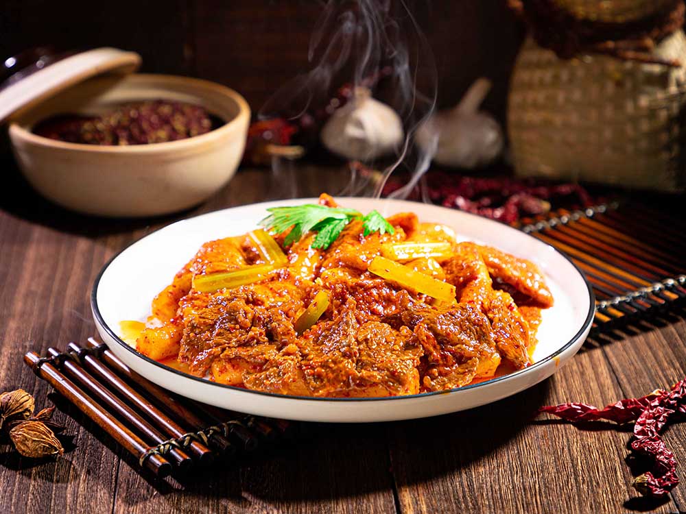 酱香牛肉炒馕饼